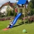 Gartenpirat Spielturm Eroberer 118x118x350 cm mit Rutsche 300 cm - 2