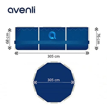 Gartenpool 305x76 cm 10 FT Mega Set 16in1! Pool Avenli Schwimmbad Stahlrahmenbecken - 3