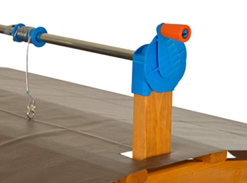 GASPO Sandkasten Felix | L 100 x B 100 x H 120 cm | Sandkiste aus Holz mit absenkbarem Dach | einfaches Bausatzsystem - 4
