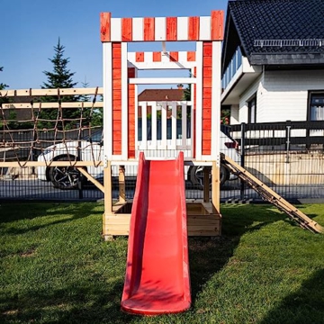 HOME DELUXE - Spielpark WUNDERLAND - Kiefernholz, 555 x 340 x 215 cm, zum Schaukeln, Klettern, Rutschen, Buddeln I Kinderpark Outdoor Spielplatz Klettergerüst - 3