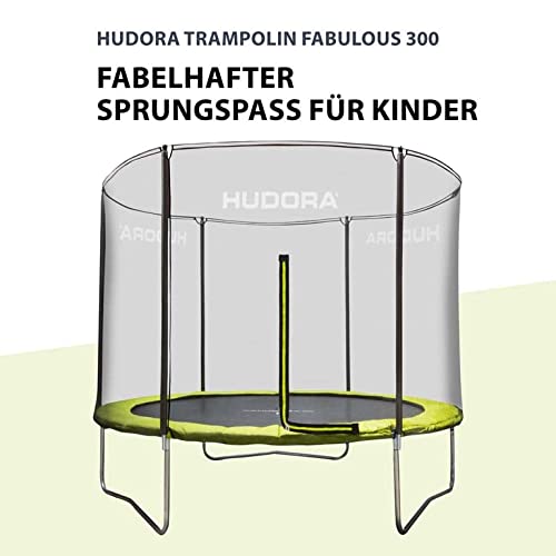 HUDORA Fabulous Trampolin - Trampolin Outdoor mit Sicherheitsnetz - Gartentrampolin für Kinder und Erwachsene - Mehrfarbig - 2