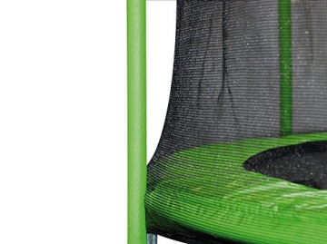 HUDORA Family Trampolin mit Sicherheitsnetz, grün/schwarz, 250 cm, 65620 - 