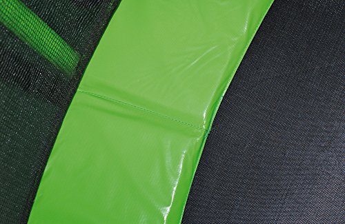 HUDORA Family Trampolin mit Sicherheitsnetz, grün/schwarz, 250 cm, 65620 -
