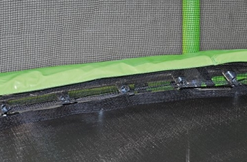 HUDORA Family Trampolin mit Sicherheitsnetz, grün/schwarz, 250 cm, 65620 - 