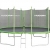 HUDORA Family Trampolin mit Sicherheitsnetz, grün/schwarz, 250 cm, 65620 -