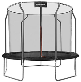 HUDORA First Trampolin - Trampolin Outdoor mit Sicherheitsnetz - Gartentrampolin für Kinder und Erwachsene - Mehrfarbig - 1