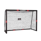 HUDORA Fussballtor Pro Tect - Aluminium Torwand für Kinder und Erwachsene - Fussball Tor für Garten / Outdoor - Schwarz / Rot - 1