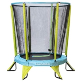 HUDORA Kinder-Trampolin Kindertrampolin Safety 140 Garten Indoor geeignet, grün/blau - 1