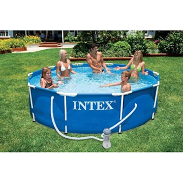 Intex 28202GN Metal Frame Pool - Aufstellpool - Ø 305 x 76 cm,Blau - 2