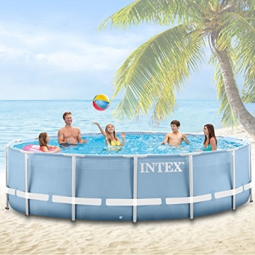 Intex 366x122 cm Schwimmbecken Swimming Pool Schwimmbad Frame Metal 28904 - 
