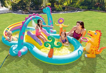 Intex 57135EP - Aufblasbares Wasserspielcenter Dinoland, 131 x 90 x 44 Zoll - 7