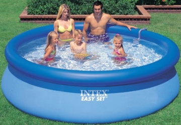 Intex Aufstellpool Easy Set Pools®, Blau, Ø 366 x 91 cm - 