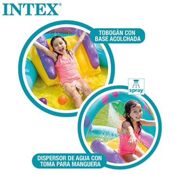 Intex Dinoland Play Center Aufblasbares Wasserspielzentrum, verschiedene Modelle (mit und ohne Vulkan), Mehrfarbig, 333x229x112 cm, 280 Liter - 3