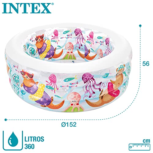INTEX Kinder- Planschbecken und Aufblaspool „Little Otter“, Ø 152 x 56 cm (B x H) - 6