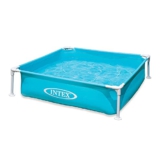 Intex Kinderpool Frame Pool Mini, Blau, 122 x 122 x 30 cm - 1