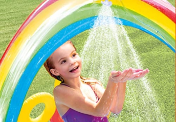 Intex Rainbow Ring Play Center - Kinder Aufstellpool - Planschbecken - 297 x 193 x 135 cm - Für 3+ Jahre, Mehrfarbig - 7
