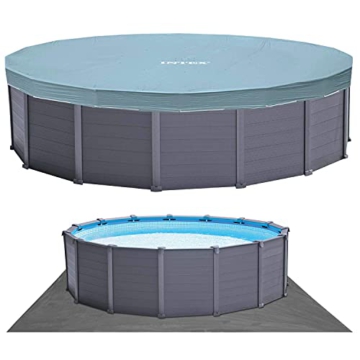 Intex Schwimmbad Ø 478 x 124 cm Gestellbecken Set Graphit - 5