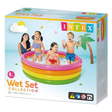 Intex Sunset Glow Pool - Kinder Aufstellpool - Planschbecken - Ø 168 x 46 cm - Für 3+ Jahre - 3