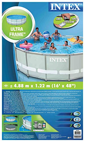 Intex Ultra Frame Pool Set - Aufstellpool - Ø 488 x 122 cm - Zubehör enthalten - 6