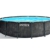 Intex Unisex – Erwachsene Premium Frame Pool Set Prism Greywood Ø 457 x 122 cm, Dunkelgraue Holzoptik - 1