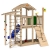 ISIDOR Bazzy Boo Spielturm Kletterturm Rutsche Schaukel Maltafel XL- Kletternetz (ohne Schaukelanbau) -