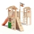 ISIDOR Gilligan Spielturm Kletterturm Baumhaus Rutsche Schaukeln (Turm-Schaukelanbau, Orange) - 