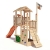 ISIDOR Joshy Spielturm Kletterturm Baumhaus Rutsche Schaukeln (ohne Schaukelanbau, Orange) - 