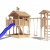 ISIDOR Killimando Spielturm Kletterturm Baumhaus Rutsche Schaukeln (Turm- Schaukelanbau, Blau) -