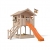 ISIDOR Spielturm FRIDOLINO Schaukelanbau mit XXL Rutsche in orange, Sandkasten, Balkon und Sicherheitstreppe auf 1,50 Meter Podesthöhe - 1