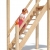 ISIDOR Spielturm Giraffico Aufstiegsauswahl (Leiter, Rampe, Treppe) und Schaukelanbau, Rutsche, Reckstange, hissbarer Fahne und Kletterwand auf 1,50 Meter Podesthöhe (Sicherheitstreppe, Orange) - 3
