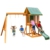 KidKraft F24148E Spielturm Appleton aus Holz für Kinder mit Rutsche, Schaukel, Kletterwand und Sandkasten, für den Garten - 1