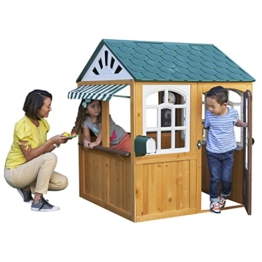 KidKraft Garden View Outdoor Spielhaus aus Holz (FSC) mit Markise, Gartenspielzeug für Kinder, 00405 - 1