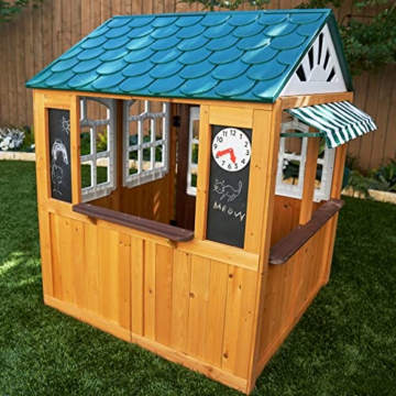 KidKraft Garden View Outdoor Spielhaus aus Holz (FSC) mit Markise, Gartenspielzeug für Kinder, 00405 - 7