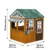 KidKraft Garden View Outdoor Spielhaus aus Holz (FSC) mit Markise, Gartenspielzeug für Kinder, 00405 - 8