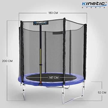 Kinetic Sports Gartentrampolin TPLH06 (Ø 183 cm, blau) - 6