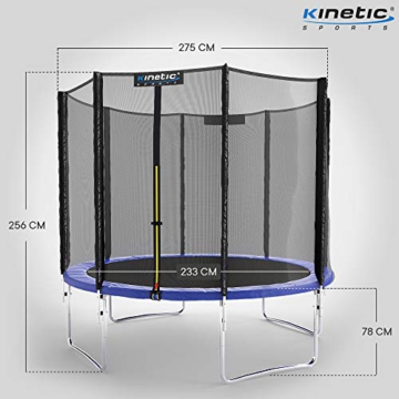 Kinetic Sports Gartentrampolin TPLH09 (Ø 275 cm, blau) - 6