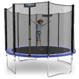 KINETIC SPORTS Trampolin Outdoor Ø 305 cm Blau | TÜV Rheinland GS-geprüft | Sicherheitsnetz, Randabdeckung | UV-beständig | Kindertrampolin Gartentrampolin Set - 1