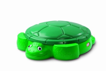 little tikes 173905E3 Schildkröten Sandkasten-Sicheres & Tragbares Sommerspielzeug, Planschbecken und Aufbewahrungsbox für Draußen-Fördert kreatives Spielen-Gartenspielzeug für Kinder ab 12 Monaten - 3