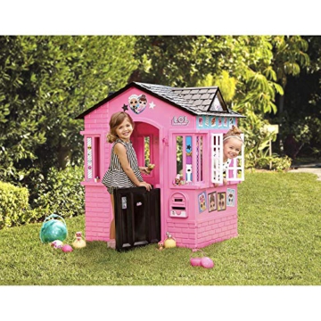 little tikes 650420M Kinder Spielhaus mit Glitzer im L.O.L. Surprise! Design - mit Fenstern und Türen, ideal für drinnen und draußen, extra robust und wetterfest, pink - 3