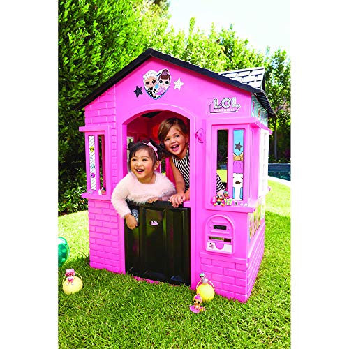 little tikes 650420M Kinder Spielhaus mit Glitzer im L.O.L. Surprise! Design - mit Fenstern und Türen, ideal für drinnen und draußen, extra robust und wetterfest, pink - 5