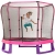 Plum Kinder Trampolin, mit Schutzumrandung, 2,1 m Durchmesser, Blau / Grün - 