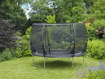 Plum Trampolin für Kinder mit 3G-Sicherheitsnetz, Herren, schwarz, 244 cm - 