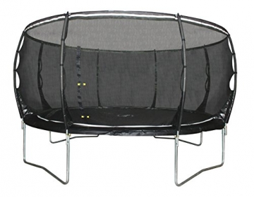 Plum Trampolin für Kinder mit 3G-Sicherheitsnetz, Herren, schwarz, 244 cm -