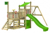 PowerPalm Triple Spielturm Kletterturm Schaukel Baumhaus Holz -