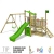 PowerPalm Triple Spielturm Kletterturm Schaukel Baumhaus Holz - 