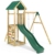 REBO Abenteuer Spielturm mit Schaukel und Rutsche aus Holz Spielturm Satteldach - 3