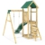 REBO Abenteuer Spielturm mit Schaukel und Rutsche aus Holz Spielturm Satteldach - 4