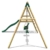 REBO Gartenschaukel-Set aus Holz mit Rutsche Schaukel Spielturm | Kinder Schaukel Outdoor | Babyschaukel und Kinderschaukel | Stabile Konstruktion | Lange Lebensdauer - 5