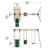REBO Gartenschaukel-Set aus Holz mit Rutsche Schaukel Spielturm | Kinder Schaukel Outdoor | Babyschaukel und Kinderschaukel | Stabile Konstruktion | Lange Lebensdauer - 9
