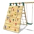 REBO Holzschaukel mit doppelter Kletterwand aus Holz Schaukel Spielturm - 6